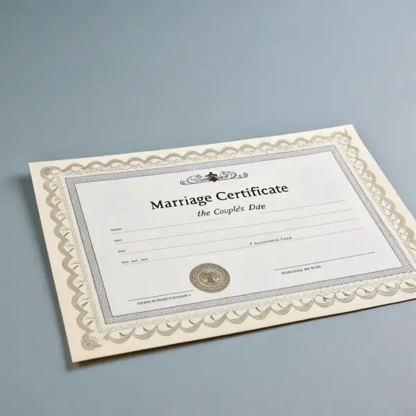 Internationale Heiratsurkunde